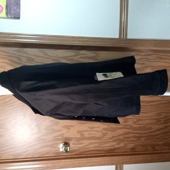 I.Q. Authentic Brand Elegant Black Women's Jacket, Festival, Retro, Grandma Core - Picture 10 of 13